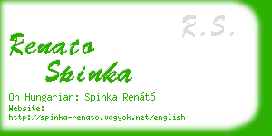 renato spinka business card