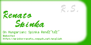 renato spinka business card